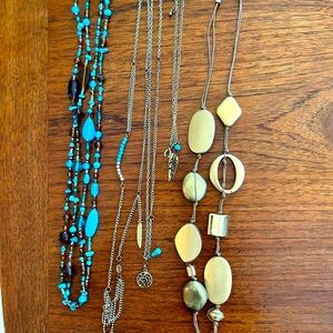 Bohemian Blue and Brown Statement Necklace